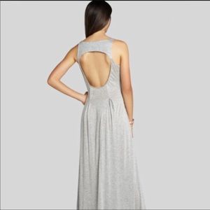 Gray BCBGeneration maxi dress with open back xxs